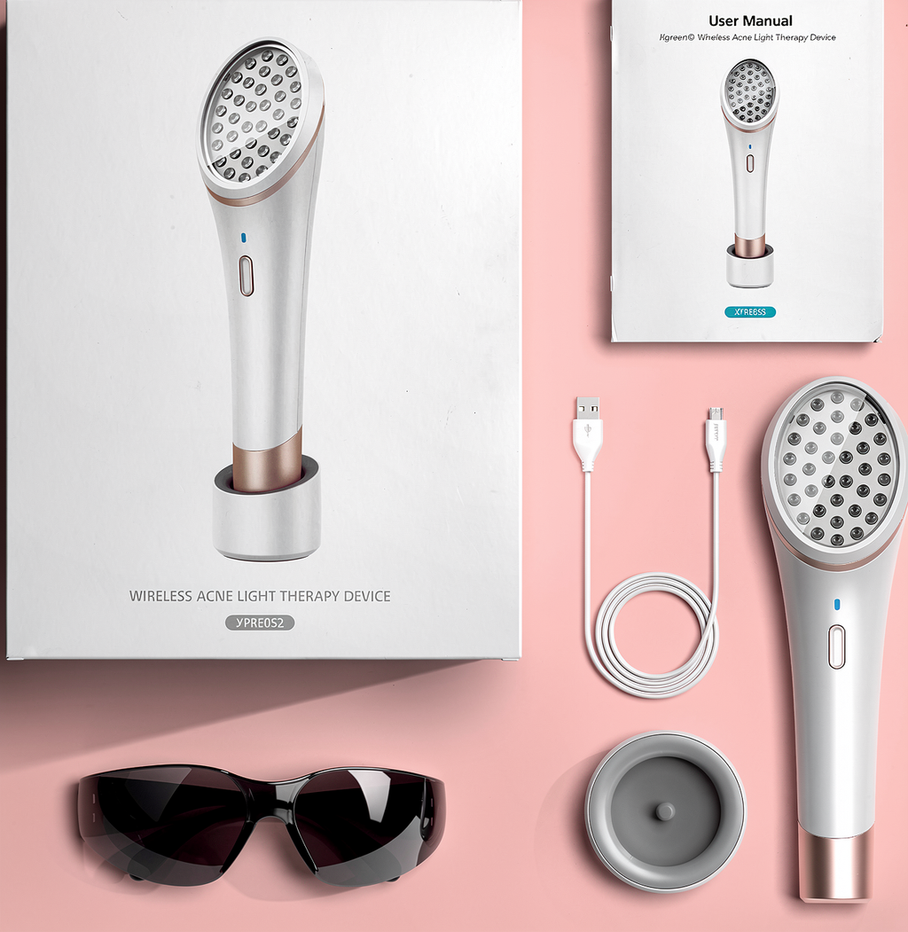 Red Light Therapy Wand - Face Treatment for Skin Renewal & Blemish Removal, Anti-Aging